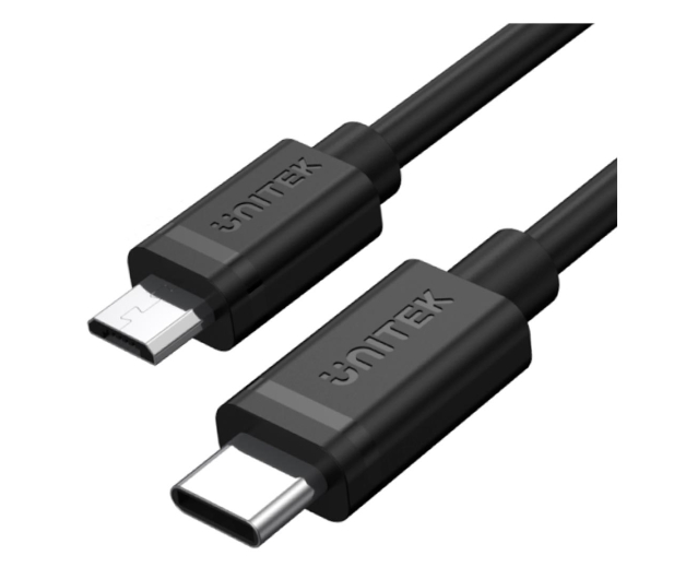 UNITEK Przewód USB-C - microUSB 1m Y-C473BK - 1300679 - zdjęcie